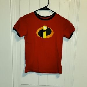 Disney Incredibles Logo T-Shirt - Red and Black